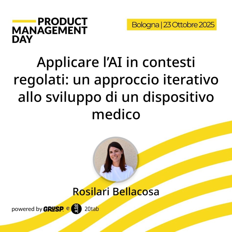 "Applicare l’AI in contesti regolati: un approccio iterativo allo sviluppo di un dispositivo medico" di Rosilari Bellacosa