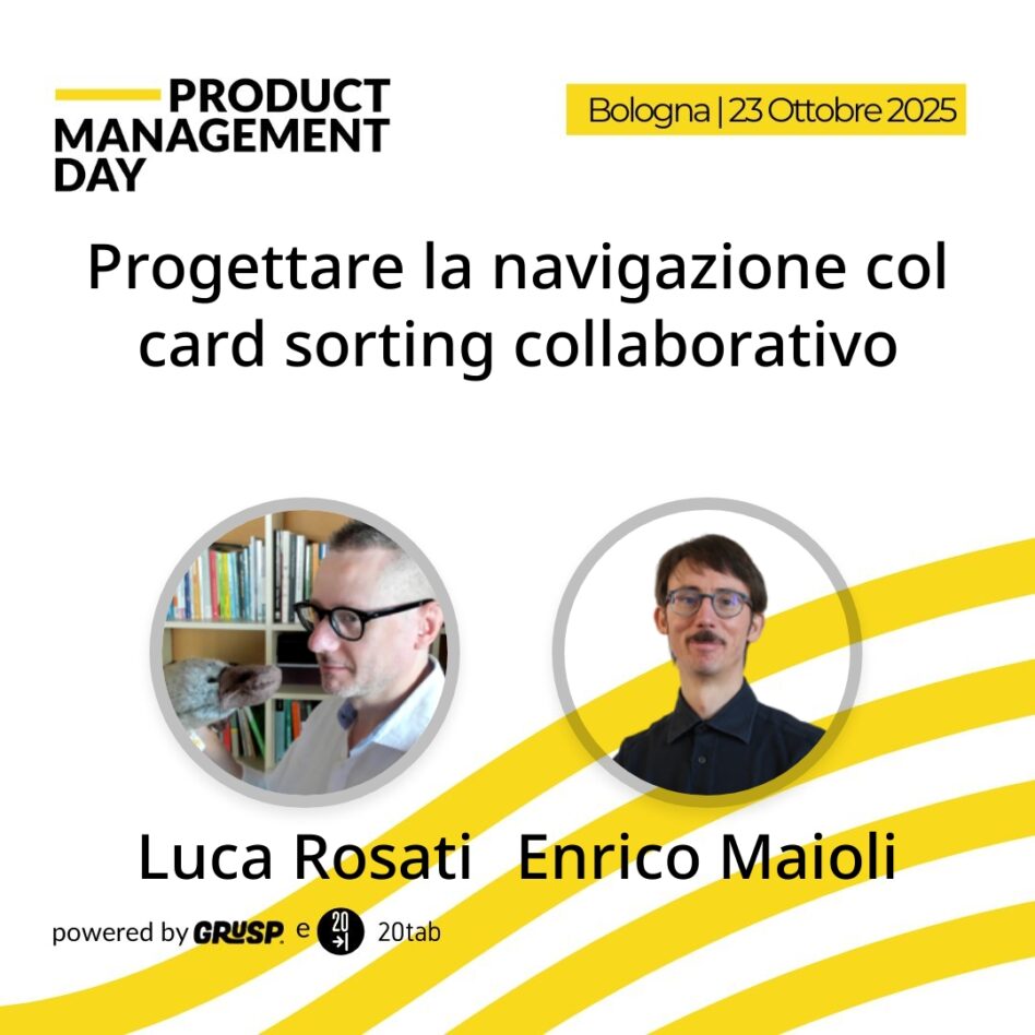 Progettare la navigazione col card sorting collaborativo